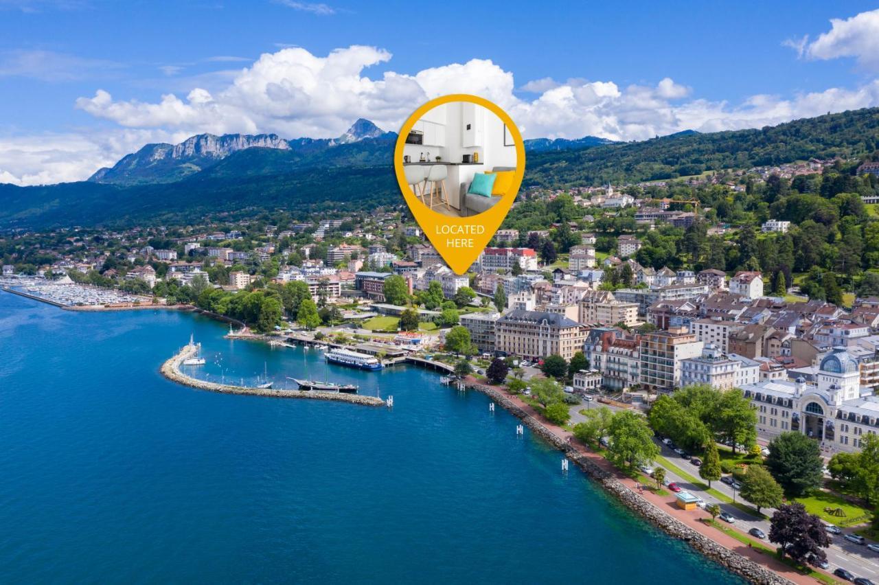 Apt Renove A 2 Min A Pied Du Lac - Wifi Gratuit Évian-les-Bains Екстериор снимка